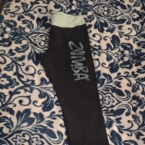 Zumba Fitness Black and Mint Leggings